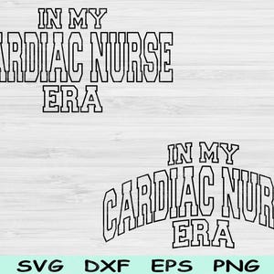 In meiner Herzschwester Ära SVG Png-Schnitt-Datei, Herz-Krankenschwester-Svg, Herz-Kreislauf-Krankenschwester-Svg-Dateien für Cricut Wave Text Sublimation Digitales Design