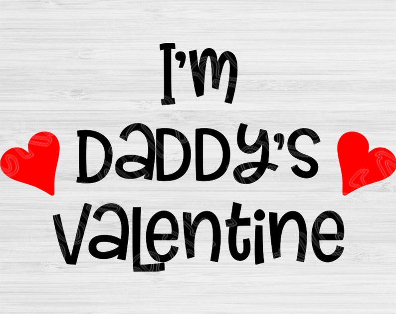 Download Stencils Templates Craft Supplies Tools Hand Lettered Valentine S Svg Stencil With Hearts Valentines Cut Files For Cricut And Silhouette I M Daddy S Valentine Svg Files Saying