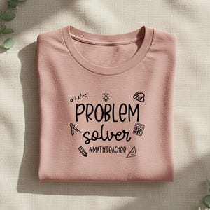 Problem Solver Svg, Math Teacher Svg, Math Shirt Svg, Teacher Svg Cut File, Math Quote Svg, Cricut Teacher Svg, Silhouette Cut File Png Dxf