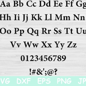 Fonts Svg Block Serif Digitial Download. Svg Font for Cricut and Silhouette Cut Files. Fonts Download Letter Svg for Instant Vinyl Designs.