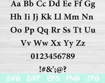 Fonts Svg Block Serif Digitial Download. Svg Font for Cricut and Silhouette Cut Files. Fonts Download Letter Svg for Instant Vinyl Designs.