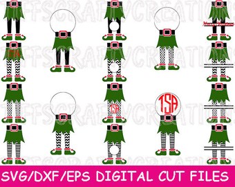 Christmas Elf SVG, elf svg files, elf files, elf png, elf svg cricut, elf cut files, elf silhouette, elf svg, elf legs, dfx/eps/svg/studio3