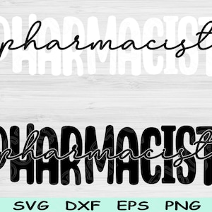 Apotheker-Svg-Dxf-Png-Dateien, Apotheken-Tech-Svg, Apotheker-Shirt-Svg-Dateien für Cricut, Apotheken-Svg-Silhouette digitaler Download Designs