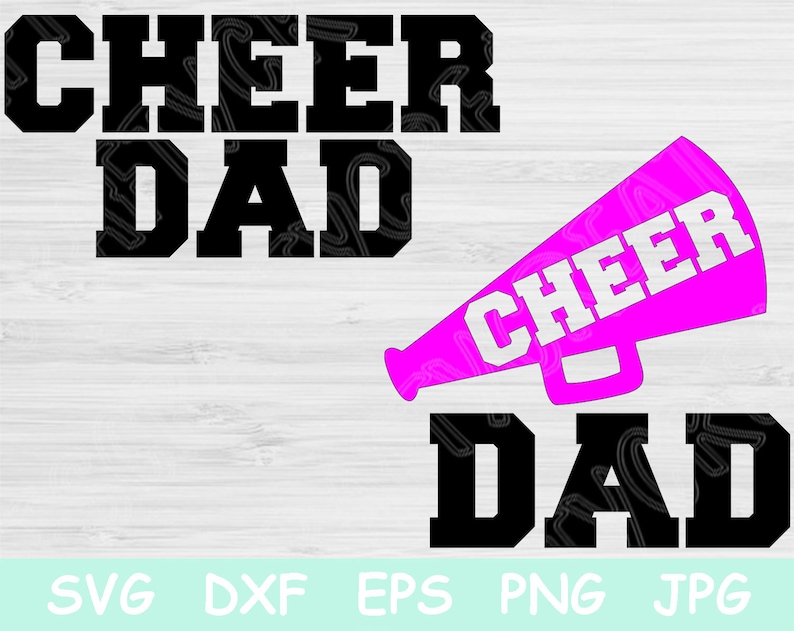 Download Cheer Dad Svg Cheer Svg Files for Cricut Vector Art | Etsy