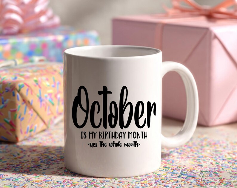 October Is My Birth Month Svg, October Birthday Shirt Design, Funny October Birthday Svg File Fall Birthday Cricut Cut File Instant Download image 5