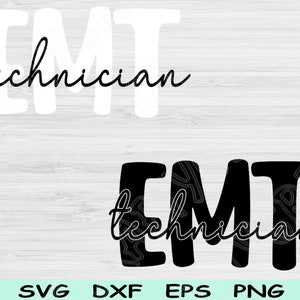 EMT Svg Dxf Png Cut Files, Paramedic Svg, Medic Svg Files For Cricut, First Responder Svg Silhouette Digital Download Sublimation Designs