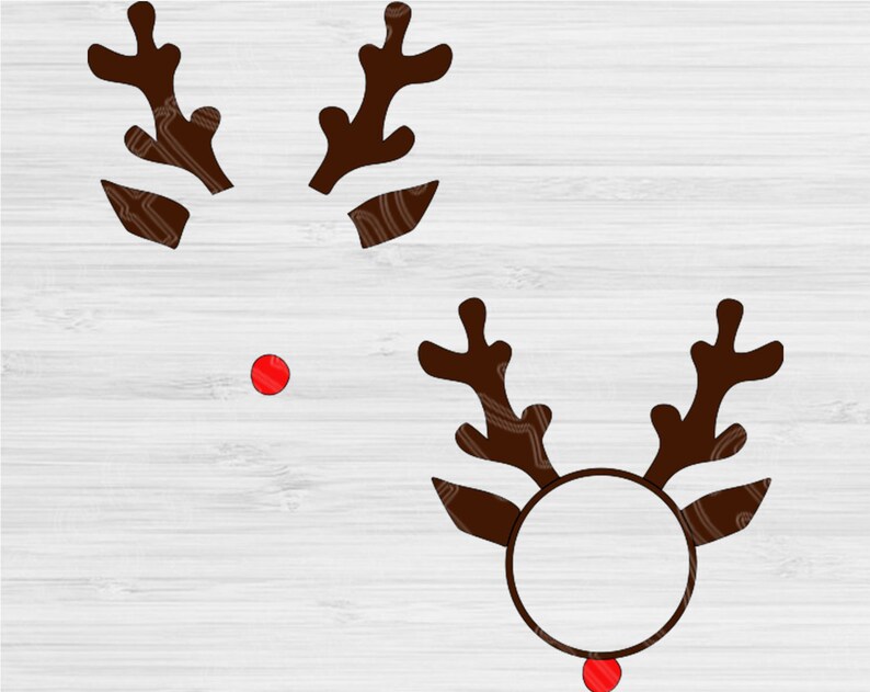 Download Reindeer Antler Monogram Svg - Layered SVG Cut File - Free ...