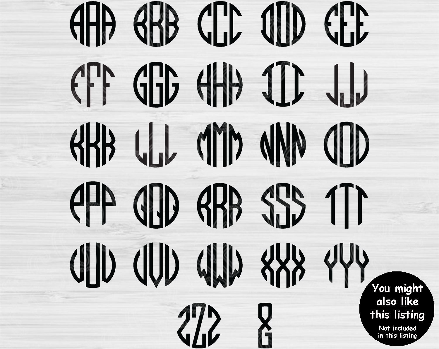 Fonts Svg Block Serif Digitial Download. Svg Font for Cricut and ...