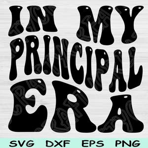 W mojej erze dyrektorskiej Svg Dxf Png pliki do cięcia, dyrektor Svg, pliki nauczyciela Svg dla Cricut, Groovy Retro Wave Tekst Sublimacja Cyfrowe Projekty