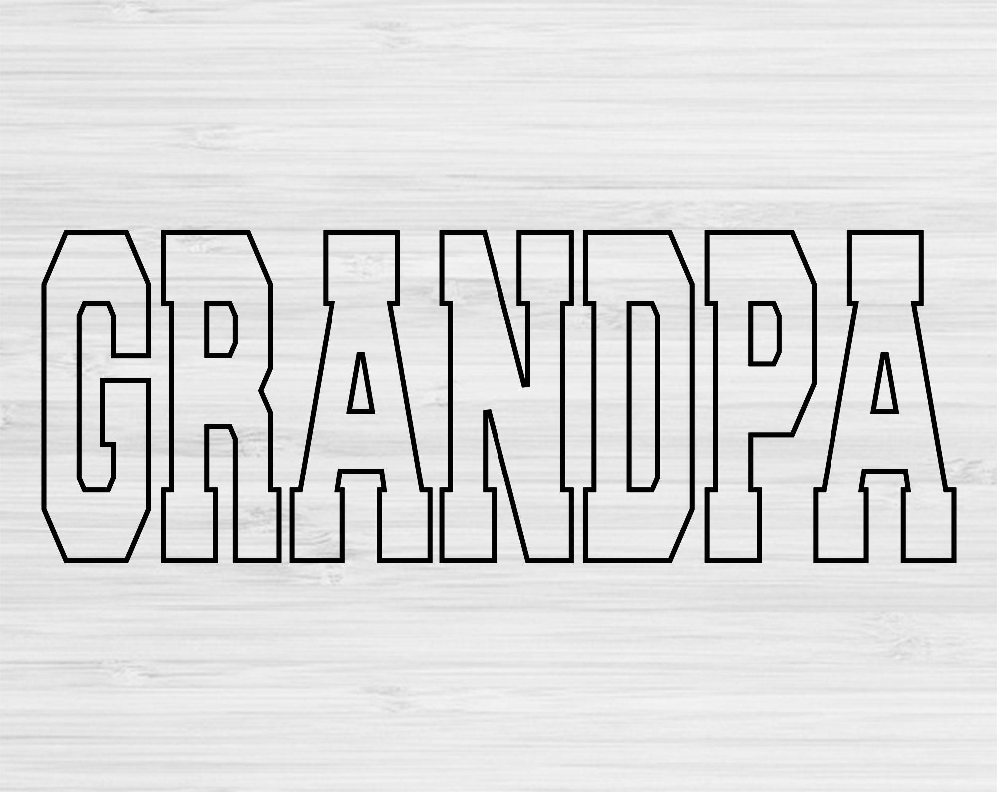 Grandpa Svg Dxf Cut Files, Grandpa Png, Papa Svg Files for Cricut ...