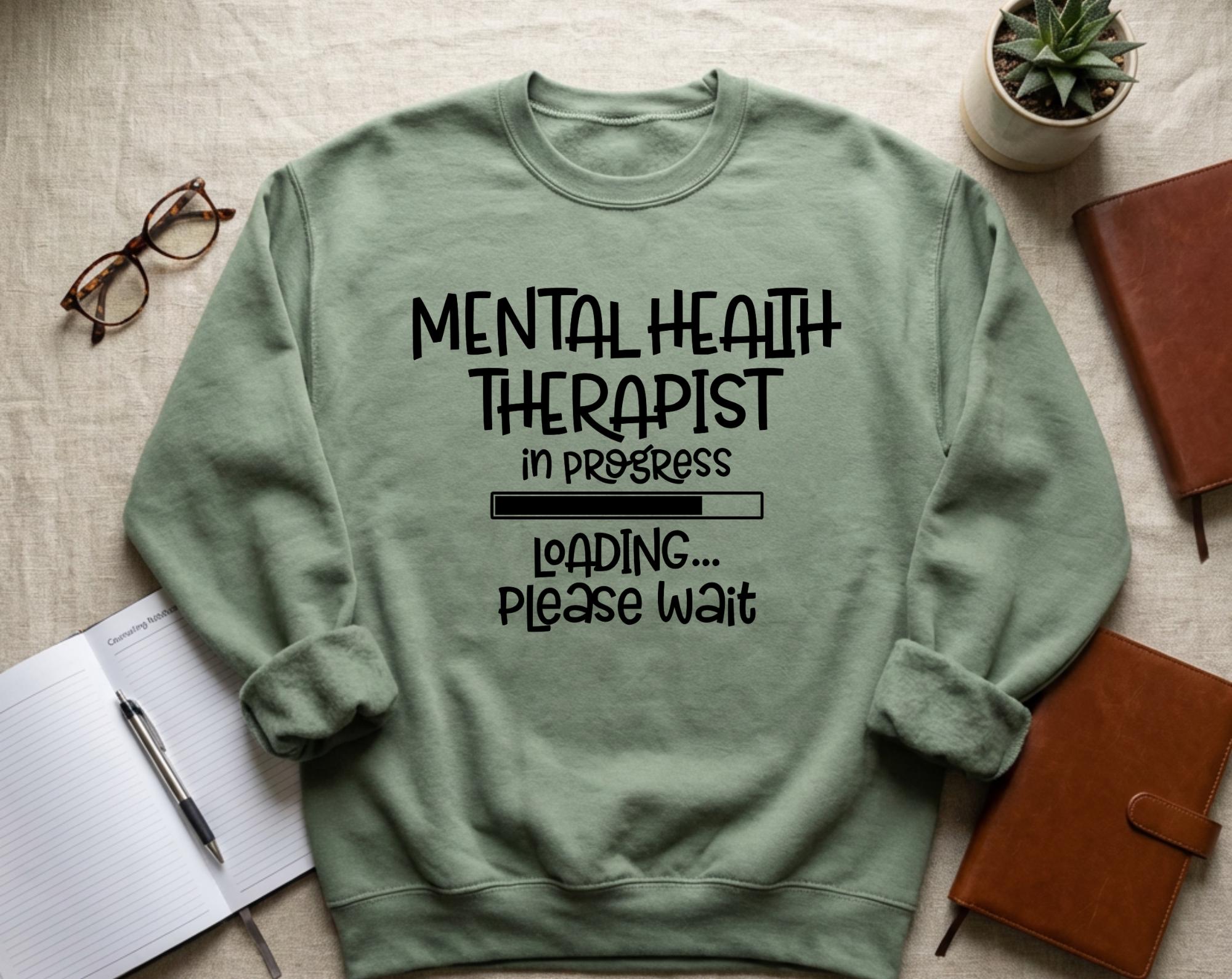 Mental Health Therapist Svg in Progress Loading Please Wait, Therapist ...