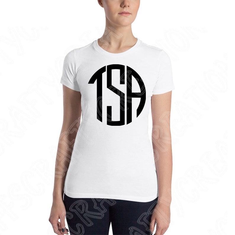 Block Monogram Font Svg, Circle Monogram Svg. Round Monogram Svg Files ...