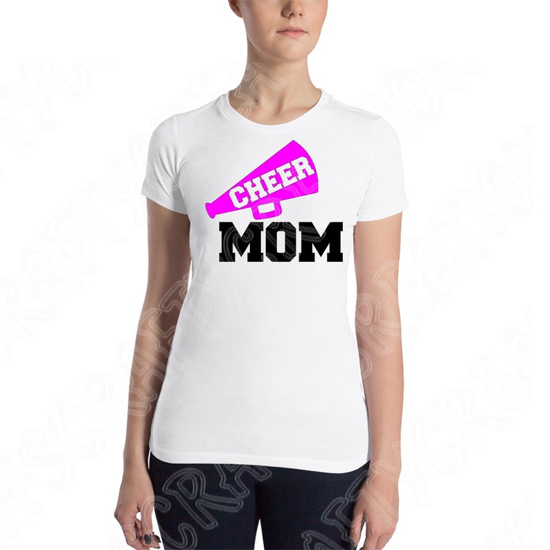 Cheer Mom Dxf Megaphone Cheer Mama Svg Files for Cricut Vector Art Svg Cheer Mom Silhouette Files svg dxf eps png Digital Cutingt Designs