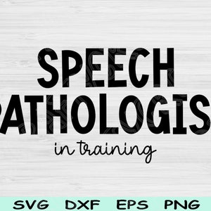SLP Svg In opleiding Dxf Png-bestand knippen, logopedist Svg, logopedist Svg-bestanden voor Cricut, spraakpathologie Svg digitale ontwerpen