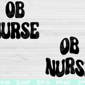 Archivos de corte de enfermera obstetra Svg Dxf Png Eps, parto y nacimiento Svg, archivos Svg de enfermería para Cricut, silueta Svg de vida de enfermera, diseños de descarga digital