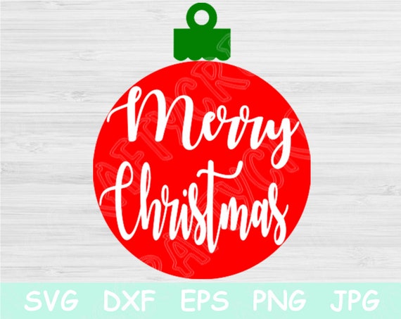 Download Free Merry Christmas Svg File Saying In Bulb Winter Svg Cut Files Etsy SVG DXF Cut File