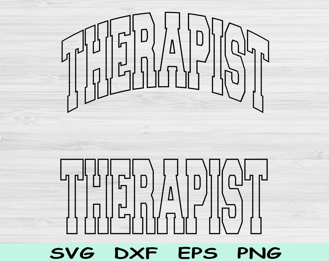 Therapist Svg Dxf Cut File, Therapist Png, Therapy Svg Files for Cricut ...