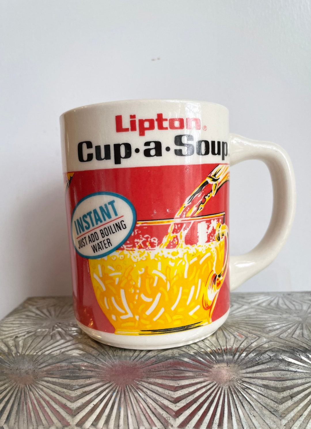 Lipton Cup A Soup Mug Vintage Advertising Collectible Coffee Etsy