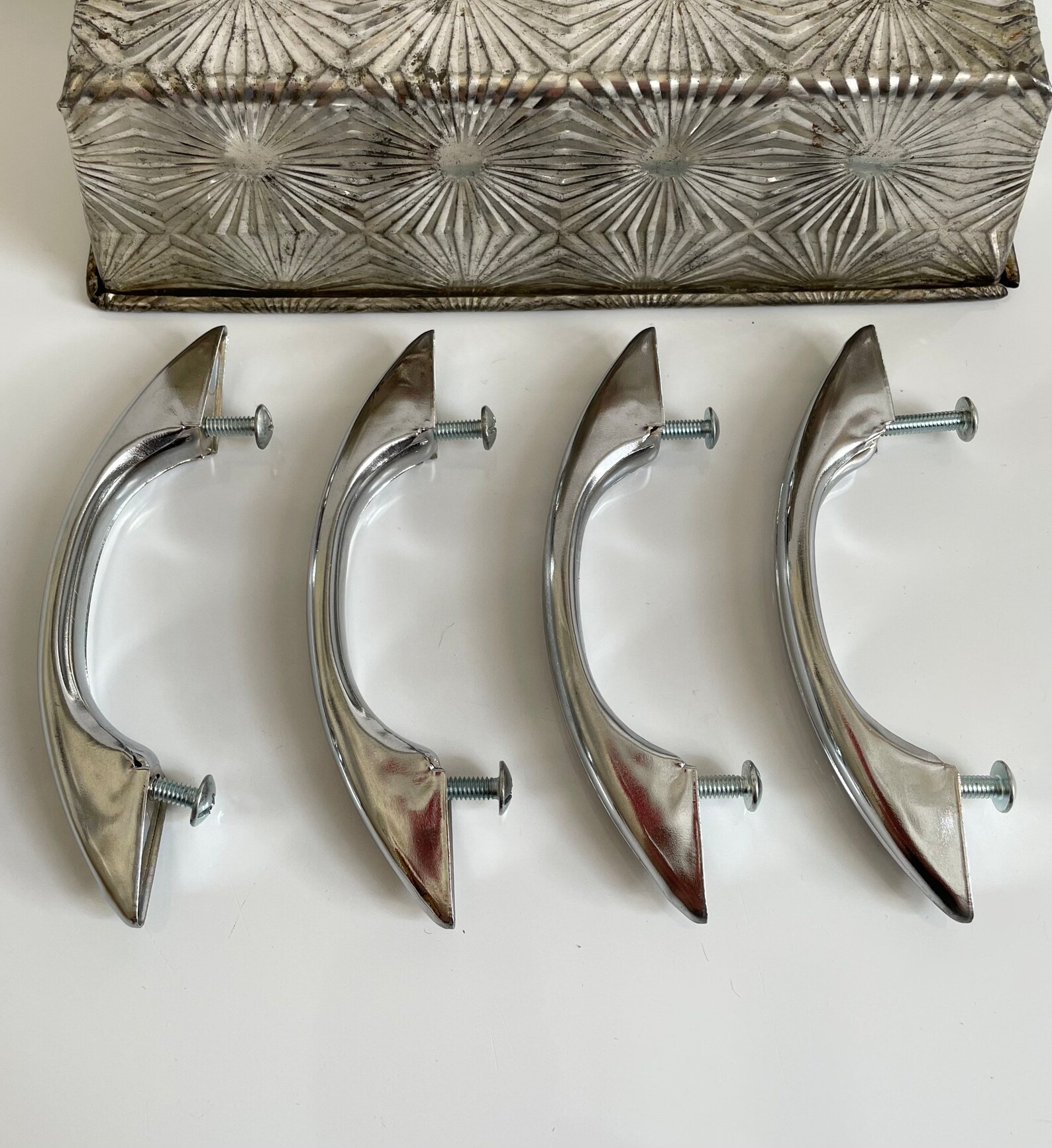 Vintage Art Deco Drawer Pulls Kitchen Bathroom Handles Etsy