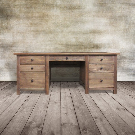 Desk Writing Desk Office Desk Reclaimed Wood Desk Computer Etsy