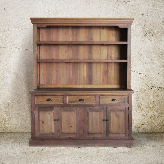 Hutch Buffet Sideboard Reclaimed Wood China Cabinet Etsy