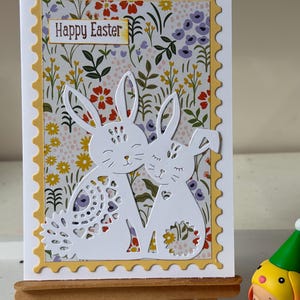 Handmade Easter Card - Cute Bunny First Easter Card