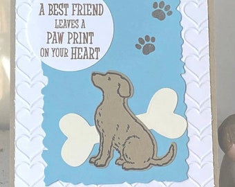 Dog Sympathy Card, Pet Bereavement Card, Thinking Of You Card, Greeting Card, Free Post