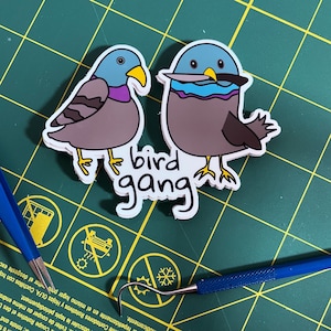 Bird Gang Pigeons Sticker | Cute Philly Eagles Football Gear | NFL jokes | Wordplay & Puns | Free Shipping
