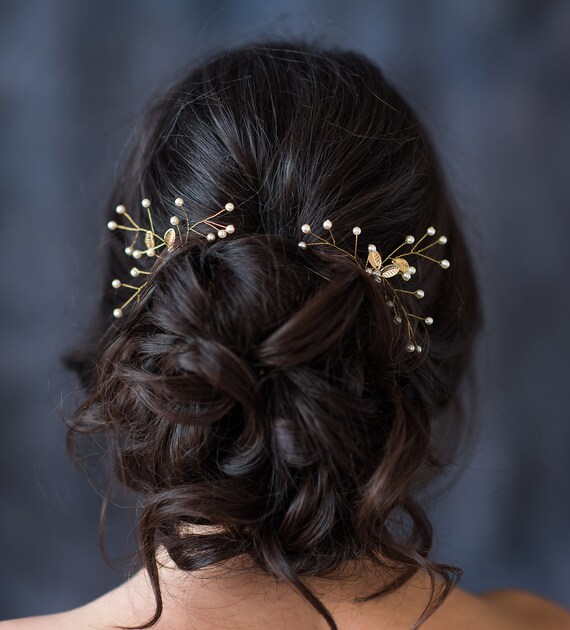 Set Of 2 Hair Pins Wedding Hair Accessories Wedding Etsy
