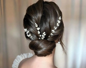 Épingles à cheveux LAVENDER / accessoires de mariée, coiffe de mariage, peigne à cheveux, vigne à cheveux sur mesure
