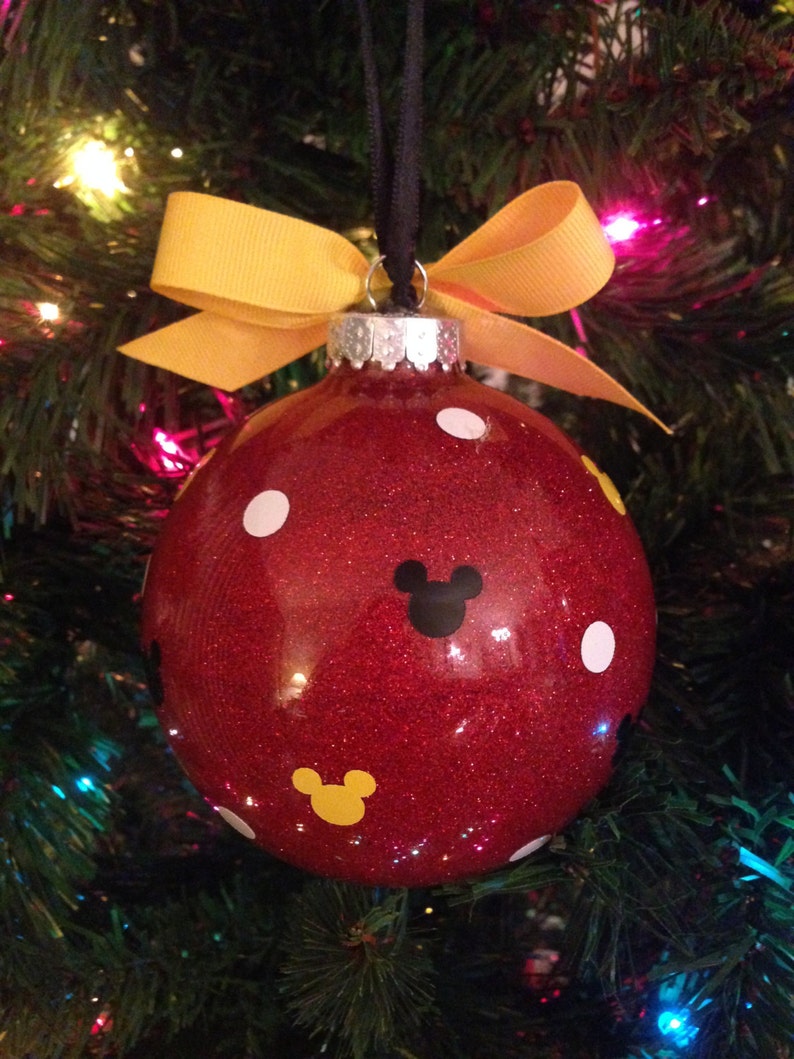 Personalized Mickey Mouse Ornament Etsy