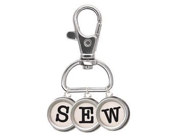 Lori Holt Enamel Happy Charm™ "Sew" Typewriter Keys