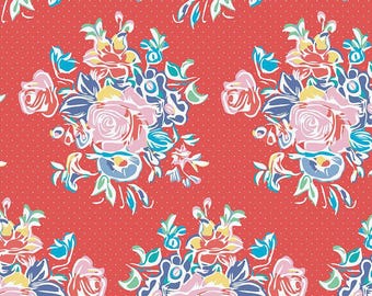 Always in Season Large Floral Red by Riley Blake