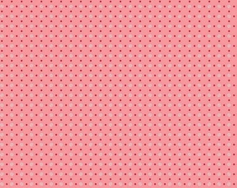 Bee Basics Collection Polka Dot Coral by Lori Holt for Riley Blake Designs