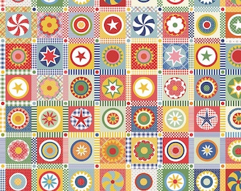 Wide Back Dear Sweethearts Circular Sensation Multi by American Jane for Riley Blake Designs