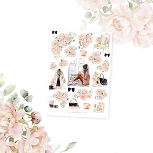 PRETTY LITTLE THINGS | Deco Sticker Sheet | Floral Planner Stickers | Blush Planner Stickers | Journaling Planner Stickers