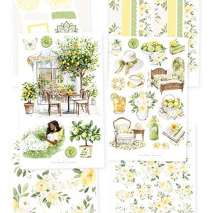 FRISCHER SOMMER | 6 Seiten Sticker Kit | Sommer Journaling Aufkleber