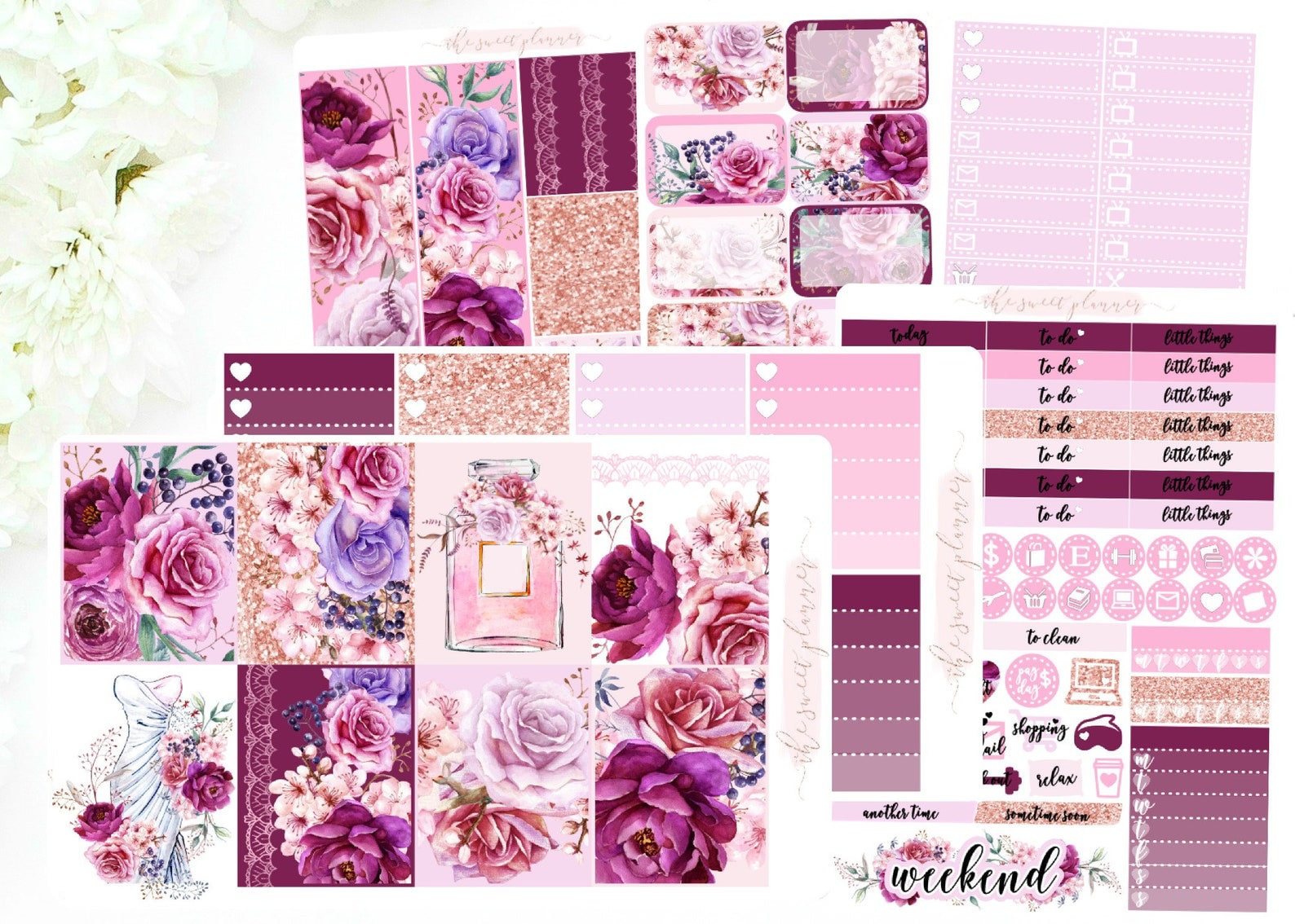 GLAMOROUS | 6 Page Sticker Kit | Eclpvertical - Etsy