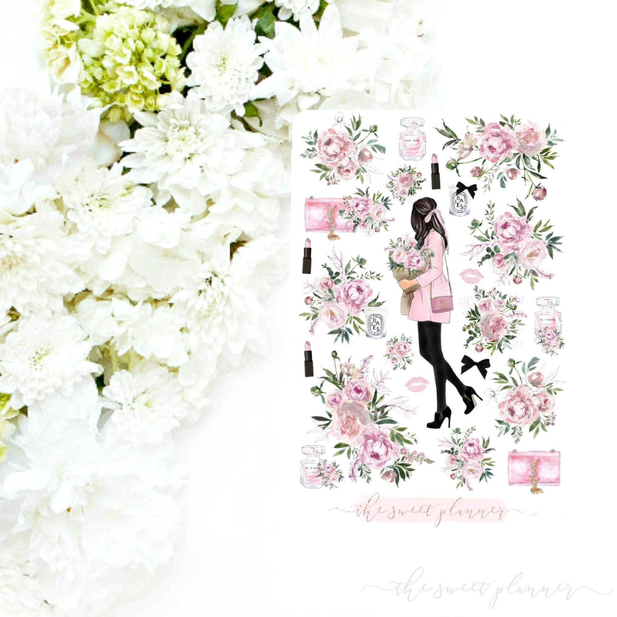 PRETTY IN PINK | Deco Sticker Sheet - Etsy