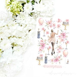 HAPPY BIRTHDAY | Deko Stickerbogen | Pastell Sticker | Geburtstag Sticker