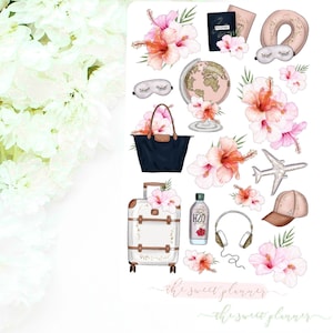 WANDERLUST | Deco Sticker Sheet | Travel Planner Sticker Sheet