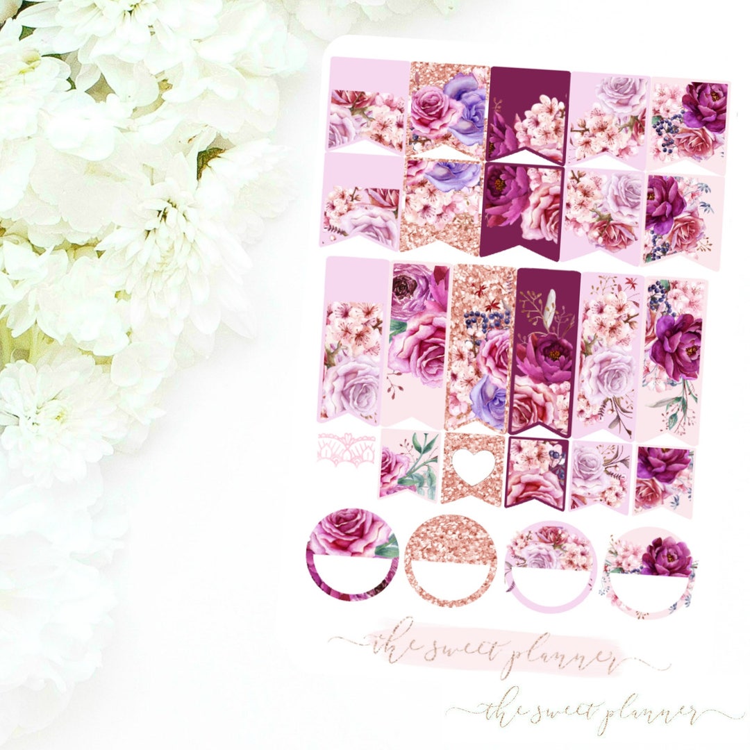 GLAMOROUS | Page Flag Sticker Sheet - Etsy