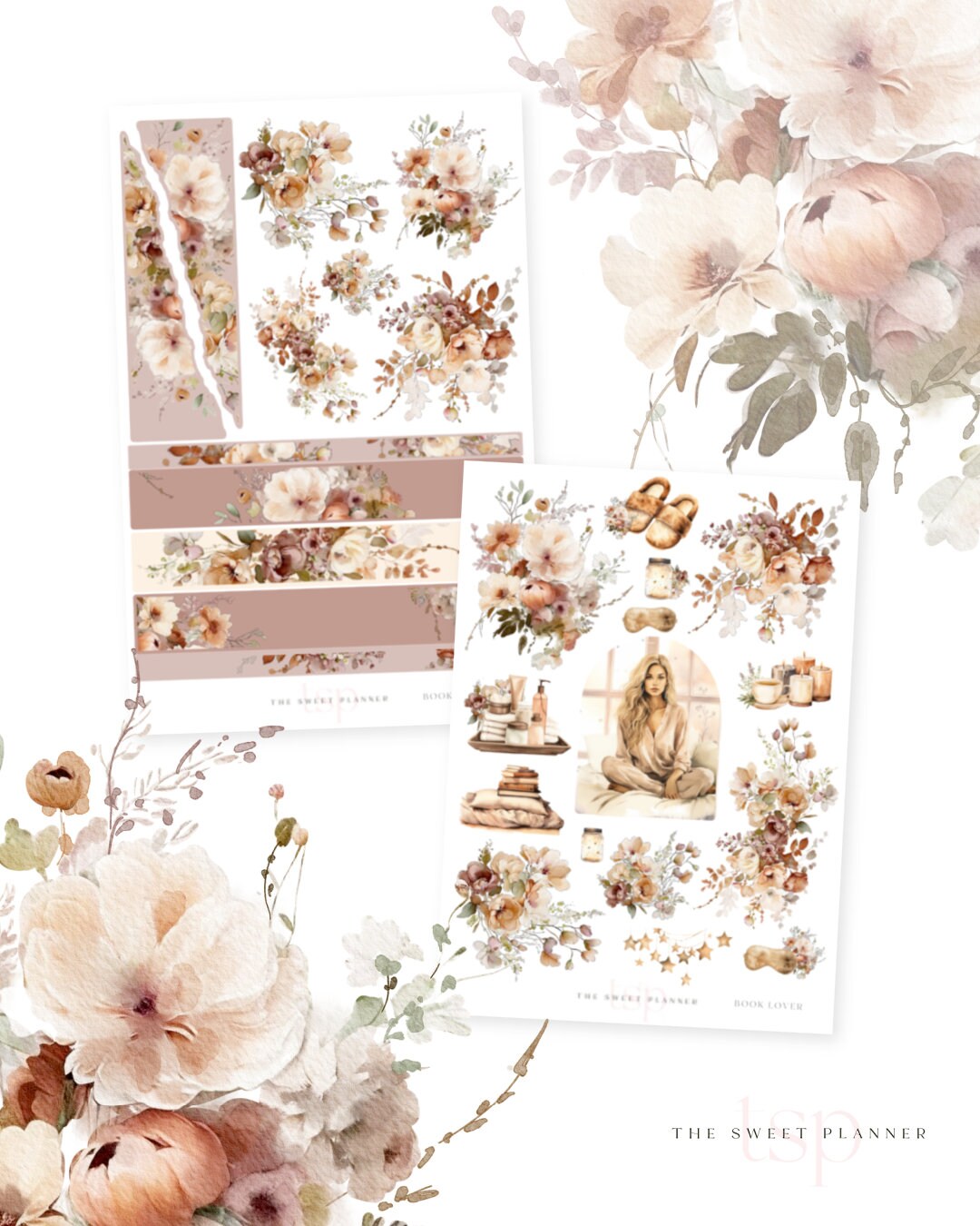 COZY NIGHTS | Dashboard Kit | Floral Planner Stickers | Fall Planner ...