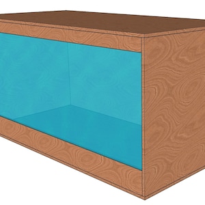 4ftx2ftx2ft Reptile Enclosure Plans-Plywood image 2