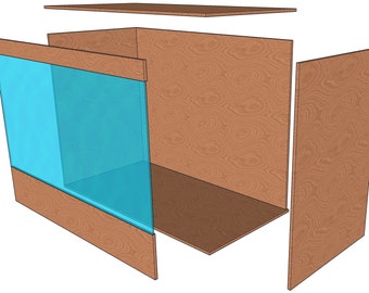 4ftx2ftx3ft Reptile Enclosure-Plywood or PVC