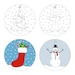 Christmas Ornaments Coloring Craft for Kids Printable PDF File - Etsy