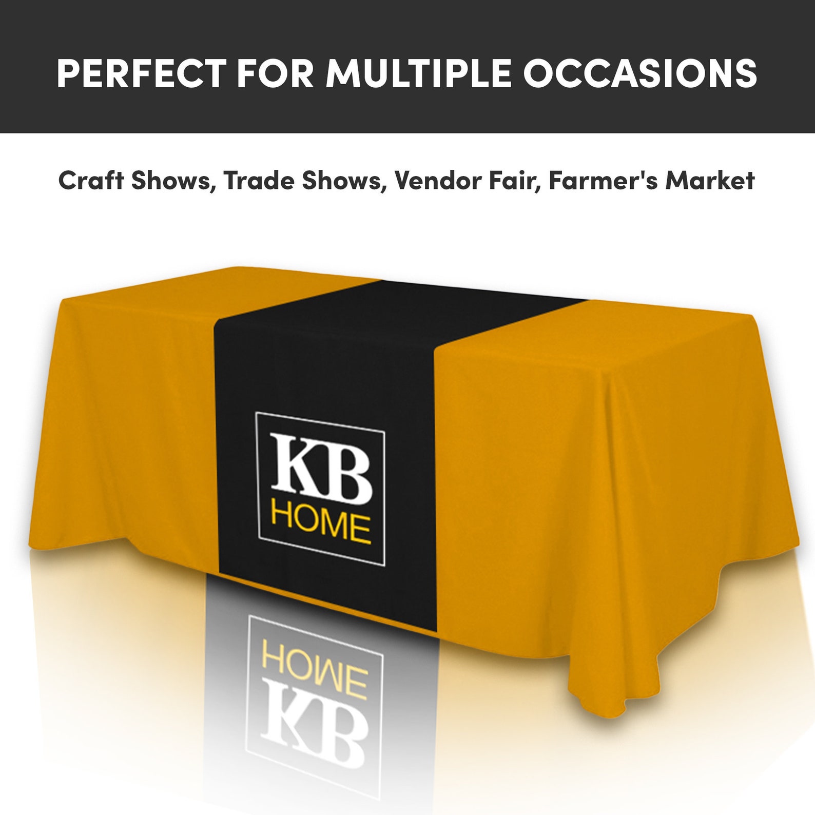 Custom Table Runner With Your Logo or Design for Craft Shows Etsy