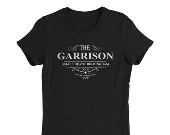 The Garrison Womens Vintage style T-shirt -  Inspired by Peaky Blinders. 1920's Peaky Blinder T-shirt Shelby Co. Birmingham England