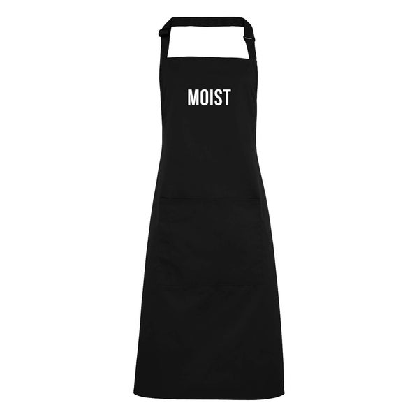 Moist Apron - Unisex Funny gift for him, novelty gift for her. Birthday, Valentines Christmas Stag Hen Present. Cooking, Baking BBQ