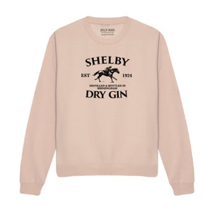 Shelby Gin Company Sweatshirt Inspired by Peaky Blinders, Shelby Gin Peaky Blinders, Shelby Co Birmingham, Unisex Jumper, Mens Sweater Nude